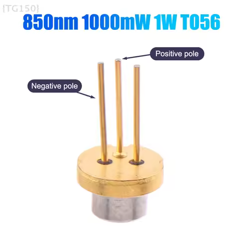 γF2-TG150γ850nm 1W 1000mW High Power IR Laser Diode LD 5.6mm TO56 Semiconductor Laser Tube