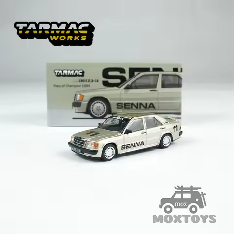 Tarmac Works 1:64 190 E 2.3-16 Race of Champion 1984 Diecast Model Car