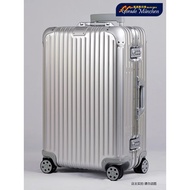 【READY STOCK】New RIMOWA/RIMOWA Original silver black aluminum alloy boarding travel trolley case Classic