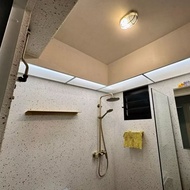 HDB Toilet Acrylic Cover Installation / Toilet Box Up Cover / Acrylic With Lighting For Toilet / BTO