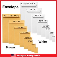White / Brown Envelope Sampul Surat (A5 / A4 / A3 / 4x9 / 7x10 / 10x15)