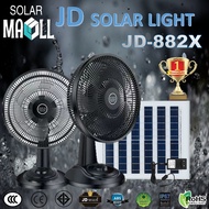 JD solar fan  พัดลมโซล่าเซล พัดลมอัจฉริยะ โซล่าเซลล์ พัดลม 14นิ้ว 18 นิ้ว พร้อมแผงโซล่าเซลส์ พัดลมไฟฟ้า  พัดลมตั้งพื้น พัดลมตั้งโต๊ะ JD