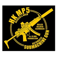 Heckler & Koch MP5 series 1 Double Lines Cutting Sticker