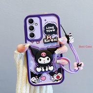 Case Samsung A17 Case Samsung F17 Case Samsung M17 Casing Strawberry Bear Kuromi Cartoon Three-dimen
