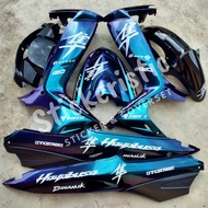 MODENAS DINAMIK 120_CHAMELEON BLUE COVERSET_WHITE HAYABUSA STICKER_HLD