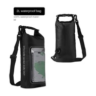 2L Waterproof Bag Outdoor Crossbody Bag 2-in-1 Phone Waterproof Pouch PVC Swimming Waterproof Bag