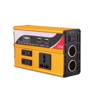 NALMAXO Portable 1200W Pure Sine Wave Power Inverter DC 12V/24V to 220V AC with LCD Display and 2 AC