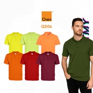 OREN SPORT QD06 Quick Dry Polo T-Shirt Unisex Sportswear Cool Fit Microfiber Plain Polo NTMY