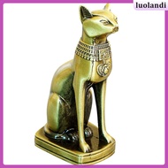 Egyptian Cat Decor Figurine God Statue Collectible Model Crafts Sculpture  luolandi