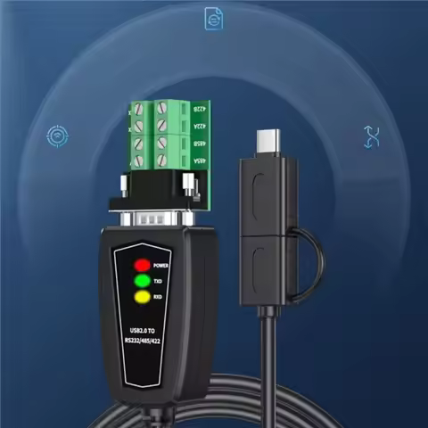 Hot Selling-Type-C & USB-A To RS422/RS485/R232 DB9 Converter Cable 1M,Type-C & USB-A To RS422/RS485/