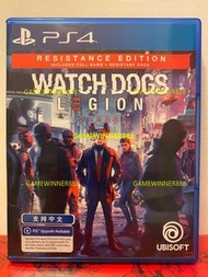 （中古二手）PS4遊戲 看門狗 自由軍團 反抗軍版 Watch Dogs Legion [Resistance Edition] 港版中英文版 （可免費升級為PS5版本）