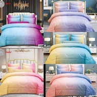 [ HOT SALES ] Cadar Hotel 7-in-1 With Comforter Silk Premium Quality Cotton 2500 Tread Count Bedsheet King Queen Proyu