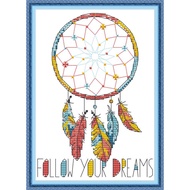 Cross Stitch Complete Set Dreamcatcher Stitch Home Room Decor Stamped Counted Printed Unprinted 14CT 11CT Needlework