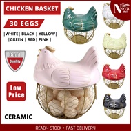 30 Eggs Cute Large Chicken Egg Storage Basket Eggs Kitchen Container Storage Dapur Bekas Telur Ayam 