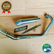 Akrapovic exhaust megaphone titan, Vixion, CBR150, GSX150 R15