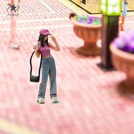 [Fenteer] Diorama People Figure Miniature Girl Figure Diorama Model Tiny People Model Resin Architec
