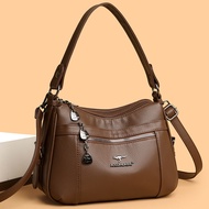 Crossbody Purse for Women Ladies Soft PU Leather Shoulder Bag Medium Roomy Handbag Fashion Tote Top 