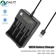 CHLIZ 18650 Battery Charger Short Circuit Protection USB LED Smart Charging