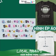 [Image ironed, heat pressed] Shirts and pants 24 letters 9 ironed with iron, iron - CC9