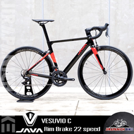 จักรยานเสือหมอบ JAVA รุ่น VESUVIO C Rim Brake 22 speed (เฟรม Carbon ทรงกึ่ง Aero ลุยได้ทุกเส้นทาง,ตี