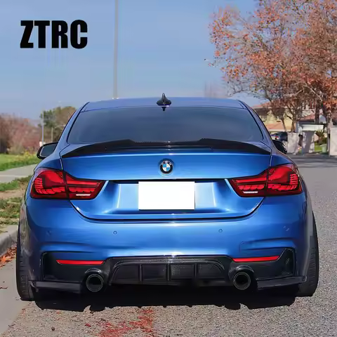 For BMW 4 Series F32 Coupe PSM Style Carbon fiber Rear Spoiler Trunk wing 2013-2019 430i 435i 440i