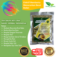 Obat Langsing Herbal Super Ampuh BPOM Tanpa Olahraga Teh Pelangsing Nahel Daun Jati Cina 40g Halal a