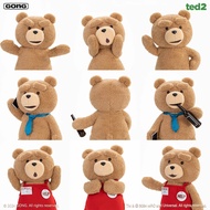 Teddy Bear GONG Ted2 Plush Doll 30CM โครงกระดูกเคลื่อนที่ได้ ใบหน้าเปลี่ยนได้ พลาสติกโพลีเอสเตอร์ อุ
