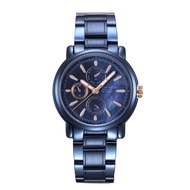 ARIES GOLD CHRONOGRAPH INSPIRE CONTENDER BLUE STAINLESS STEEL B 7302 BU-BURG WOMEN'S WATCH