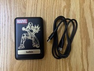 Belkin BoostCharge Magnetic Wireless Power Bank 5K + Stand (IronMan, Marvel Collection) 磁力無線行動充電器 5K+支架 (IronMan版, Marvel 系列) iPhone MagSafe Compatible