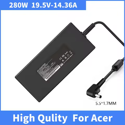 280W 19.5V 14.36A Laptop Power Adapter For Acer Predator Helios 300 500 Gaming Notebook AC Charger P