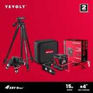 YEVOLT TP+YVRLL4XS2B1-GD เส้นแบ่ง2ระดับลำแสงสีแดงการปรับระดับด้วยตนเองแนวราบและแนวตั้งพร้อมฐานหมุนอั