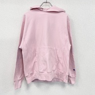 古著Champion Reverse Weave 粉紅色衛衣/連帽衫，L 碼