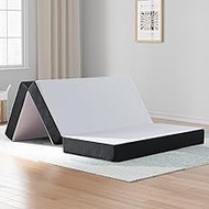 Foldable Mattress,3 inch Twin Size Mattress,Tri-fold Memory Foam Mattress Topper,Folding Mattress with Washable Cover,Topper for Camping, Guest - Twin Size, 75" x 38" x 3"