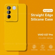 Vivo V27 V27Pro Pro 5G Casing Square Side Soft TPU Phone Case Cover