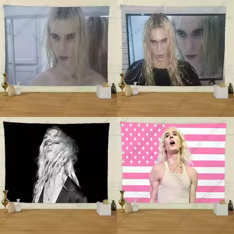 2hollis Singer Flag Tapestry Creative Pattern Photo Living Room Wall Art Decor Party Outdoor Decorat