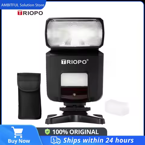 TRIOPO TR-350 TTL HSS High Speed Sync Camera Speedlite Flash SLR Mirrorless Camera Shoe Light for Ca