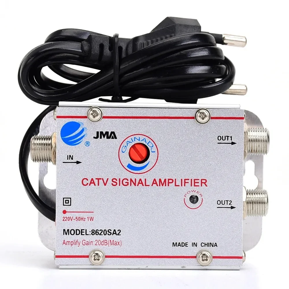 GROUND WAVE DTMB เคเบิลทีวี Splitter Amplifier 20DB เสาอากาศทีวีดิจิตอลสัญญาณ Booster อุปกรณ์ทีวีหน้