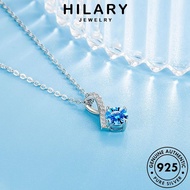 HILARY JEWELRY Rantai Pendant Original Perempuan Korean Leher Perak Cute Necklace Chain 純銀項鏈 Silver 925 Sterling Sapphire Fishtail Accessories For Women N114