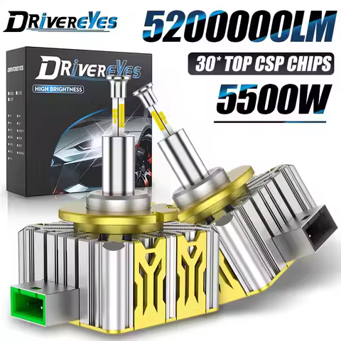 360 D1S D3S LED Car Headlights Bulb Canbus D1R D3R D8S Led HID Kit Plug-N-Play Auto Lamp Turbo LED 5