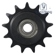 YANGYANG Chain Idler Sprocket, C45 Carbon Steel 13 Tooth Convex Idler Gear, Durable 10mm Bore 1/2" P