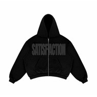 Hoodie Zipper Boxy gsm SNPR Black Hoodie Man Hoodie Hoodie Lelaki