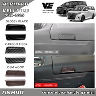 toyota alphard vellfire anh40 console box handle frame cover accessories skhongauto