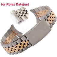 Stainless Steel Band for Rolex DATEJUST Strap Luxury Curved End Watchband Men Woman for Jubilee Brac