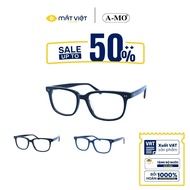Unisex Eyeglass Frames AMOLA004 C3, Fashionable Square Eyeglass Frames, Plastic Frames, Vietnamese E