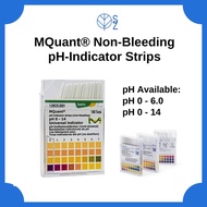 MERCK MQuant pH Indicator Paper Strips Non-Bleeding Universal Indicator (100 tests/strips) pH 0-6.0,