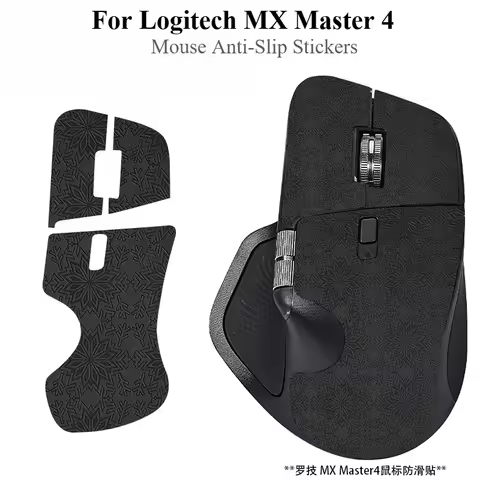 Wear-Resistant Anti-Slip Grips For Logitech MX Master 4 – Full-Cover Sweatproof Mouse Protective Fil
