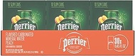 PERRIER Peach Sparkling Mineral Water 250Ml X 30 (Cans)