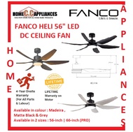 FANCO HELI 56"/ PRO 66" LED DC CEILING FAN / FREE EXPRESS DELIVERY