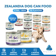 [Bundle of 24] Zealandia Dog Can Food 170g 185g - Beef, Lamb, Chicken, Hoki, Salmon, Brushtail, Goat