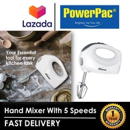 PowerPac Hand Mixer With 5 Speeds &amp; Eject Function (PPHM108)